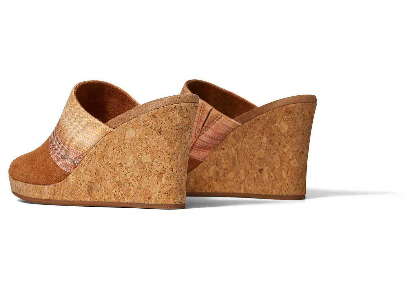 Toms Monica Mule Heel Wedge Brown - Womens - 04238-GYBA